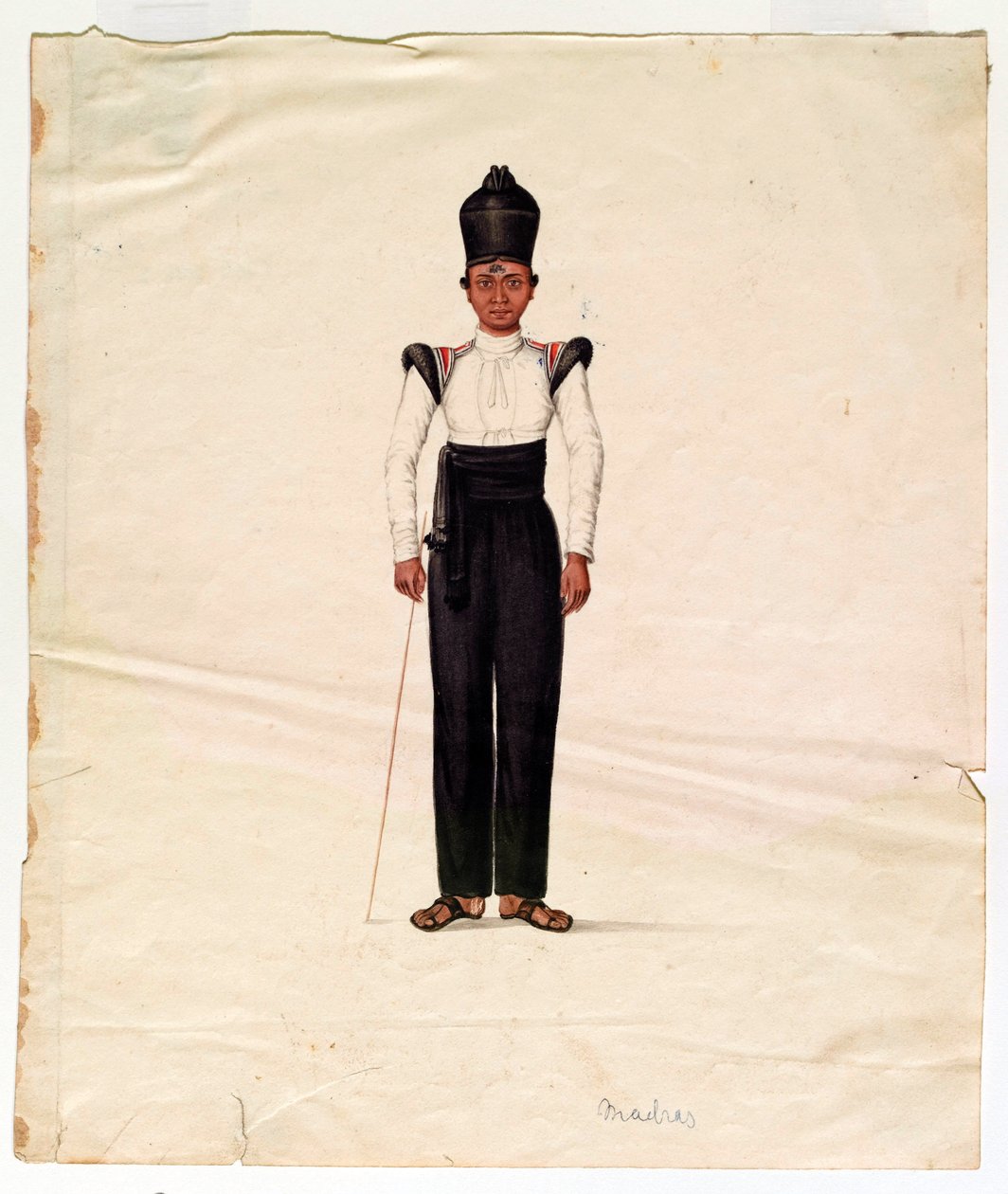 Ragazzo ordinato, Esercito di Madras da Unknown artist