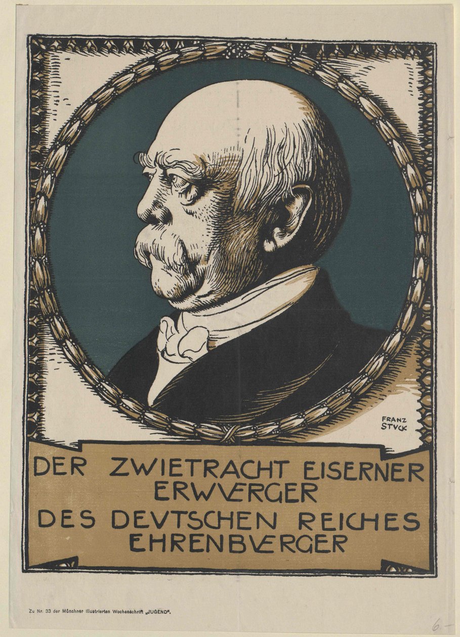 Otto Conte di Bismarck da Unknown artist