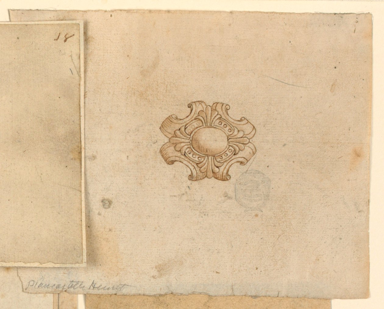 Spilla ovale con diamanti da Unknown artist