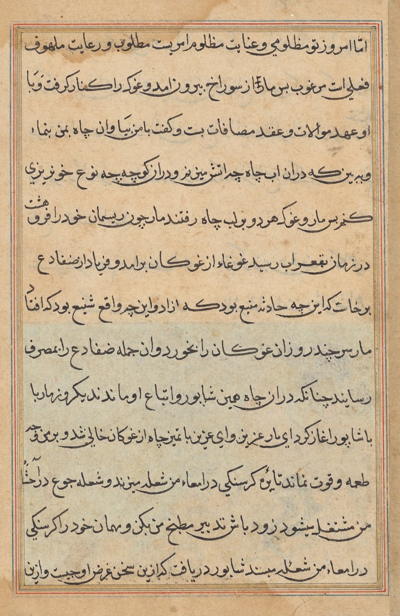 Pagina da Tales of a Parrot (Tuti-nama): pagina di testo da Unknown artist