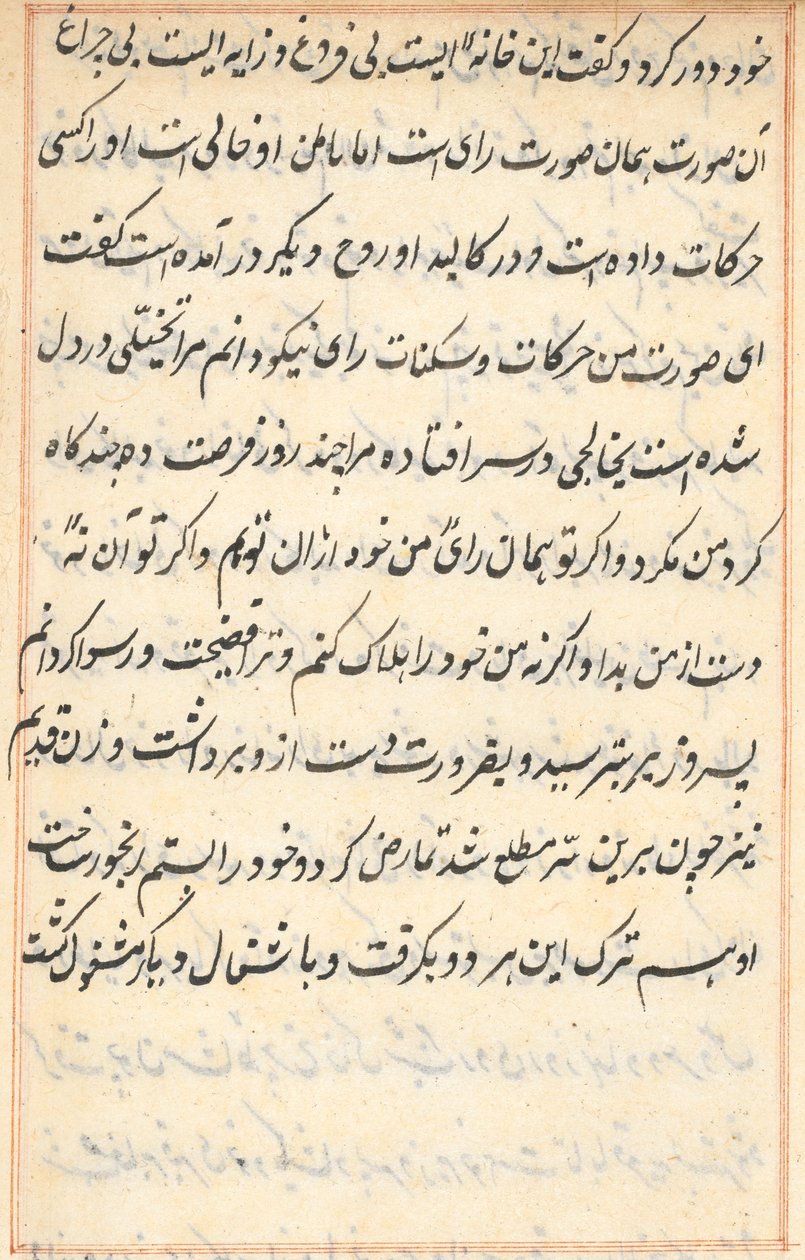 Pagina da Storie di un pappagallo (Tuti-nama): pagina di testo da Unknown artist