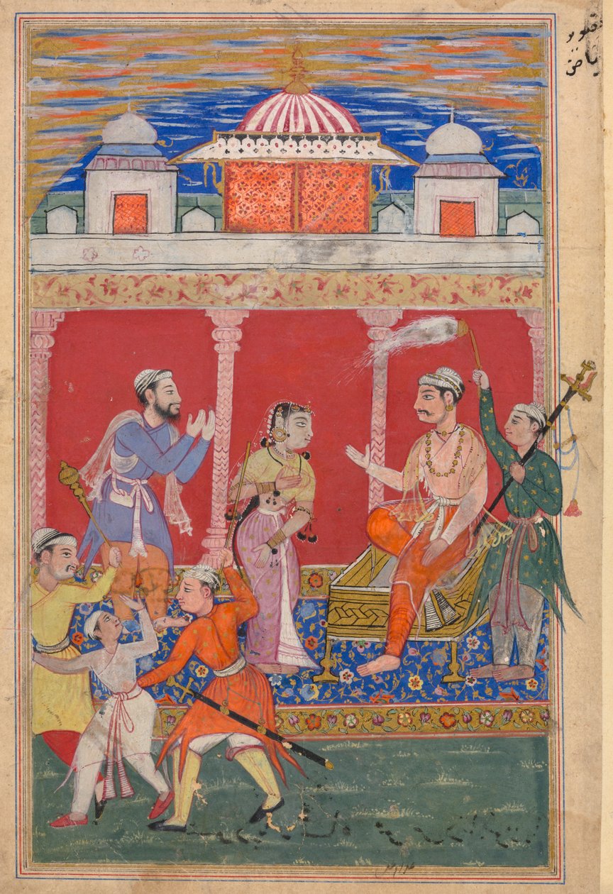 Pagina da Racconti di un pappagallo (Tuti-nama): pagina di testo da Unknown artist