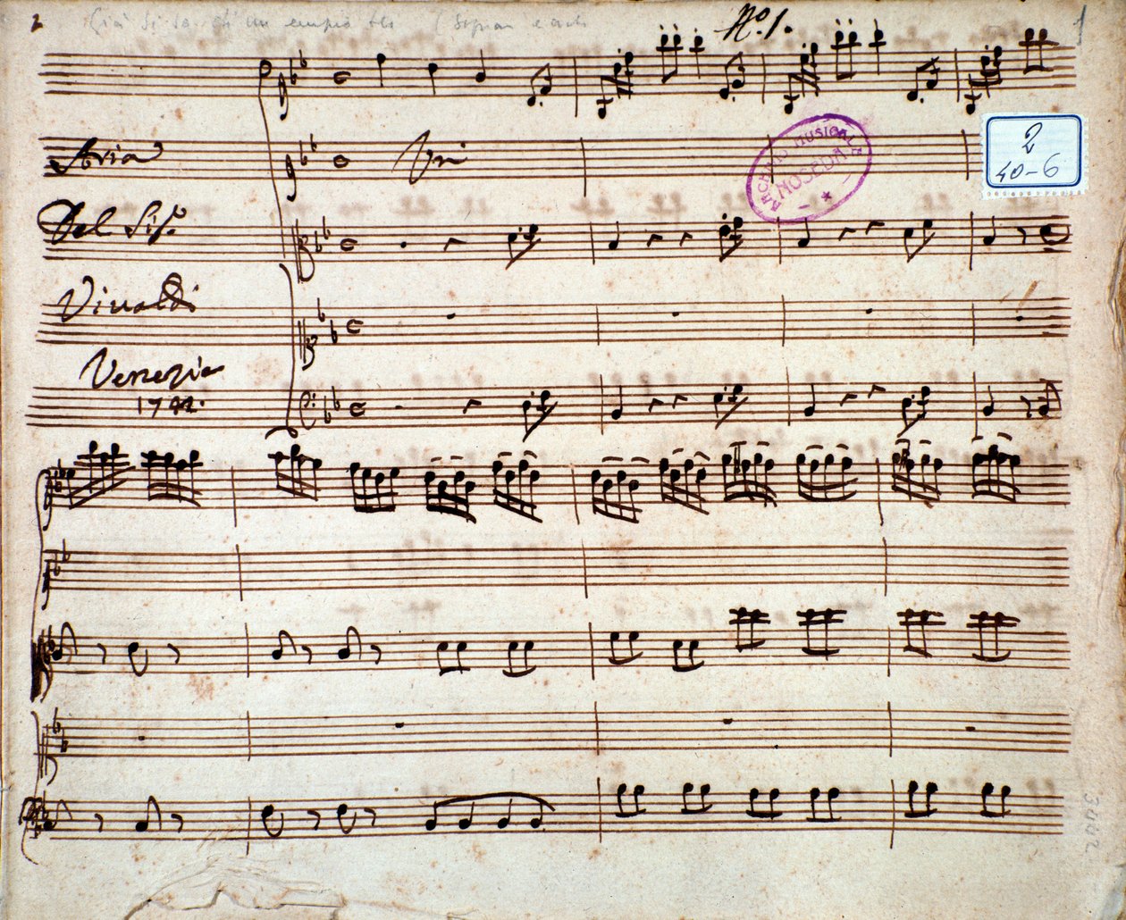 Pagina di spartito musicale di Gia si sa ch