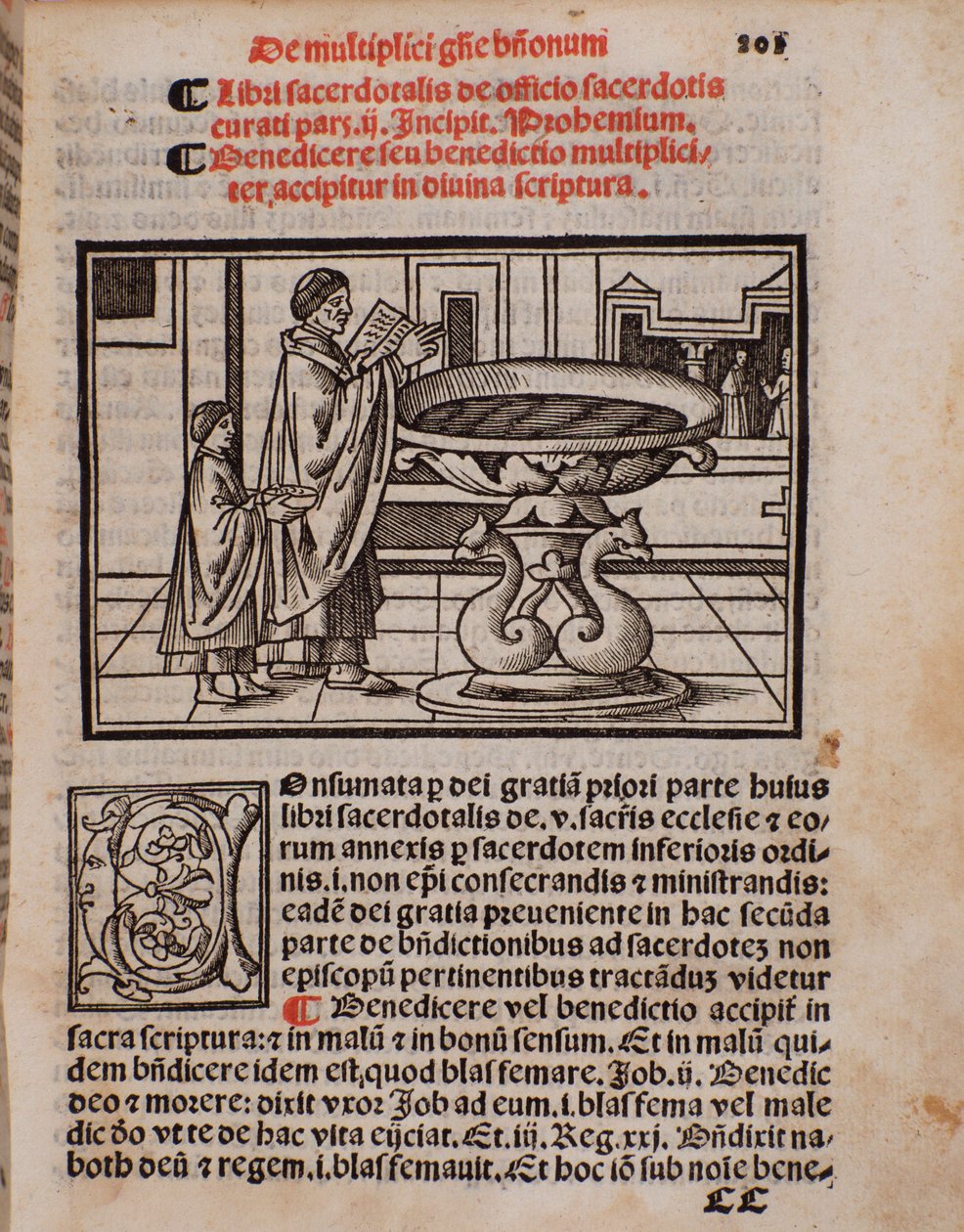 Pagina del libro liturgico Liber Sacerdotalis di Castellini da Unknown artist