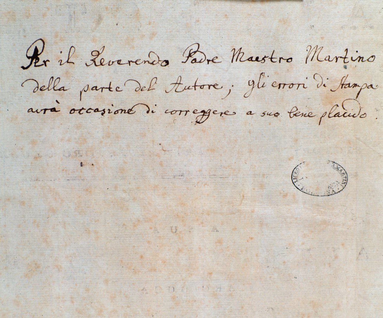 Pagina con dedica, dalla partitura di Alceste, opera di C. W. Gluck da Unknown artist