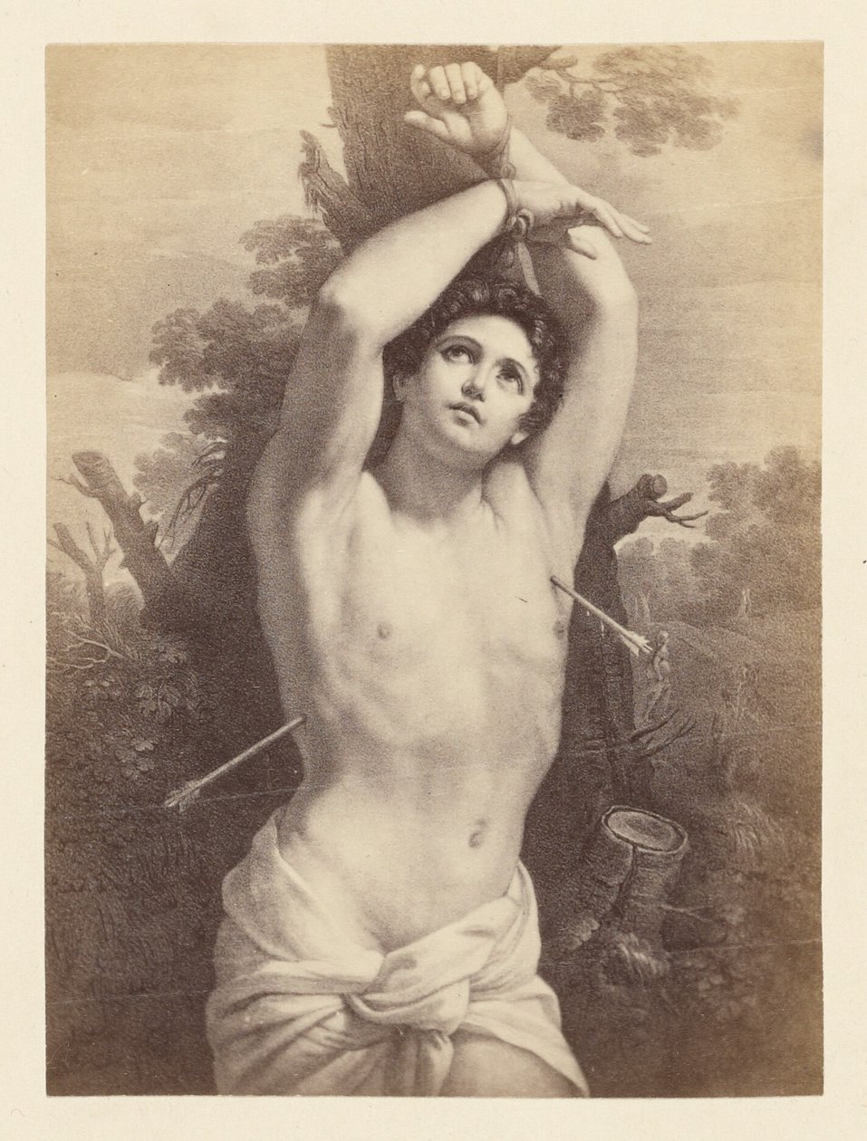 [Dipinto raffigurante il martirio di San Sebastiano]. da Unknown artist