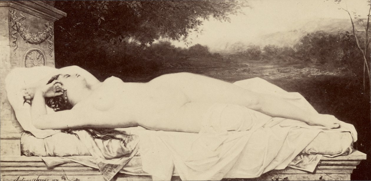 [Pittura di nudo femminile] da Unknown artist