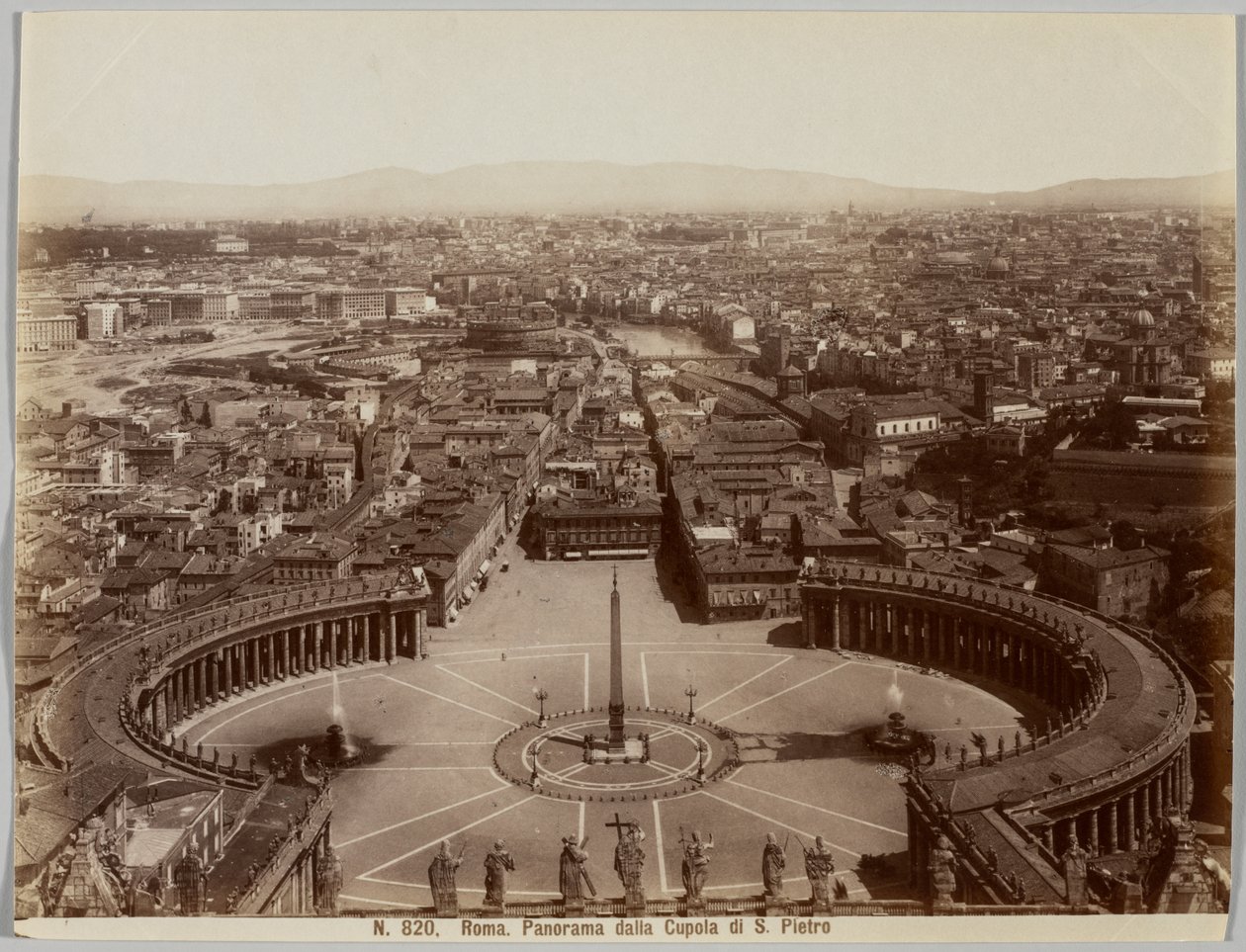 Panorama dalla Cupola di S. Pietro, Roma da Unknown artist