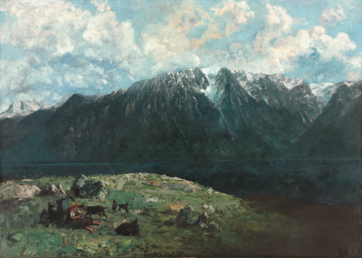 Veduta panoramica delle Alpi, Les Dents du Midi da Unknown artist