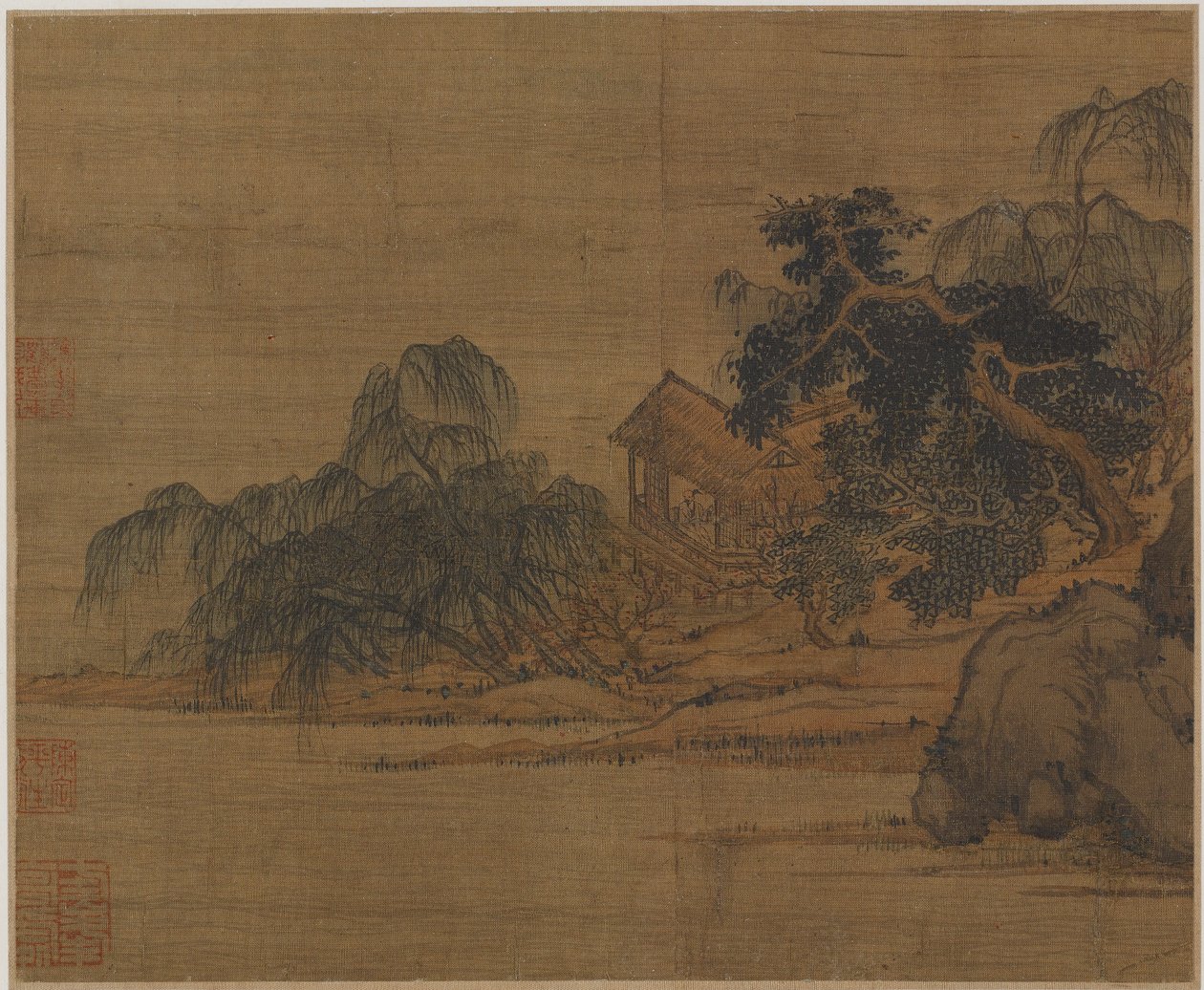 Padiglione su un promontorio boscoso da Unknown artist