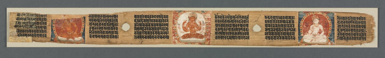 Perfezione della Saggezza in Ottomila Linee: Ashtasahasrika Prajnaparamita: Foglia Decorata da Unknown artist