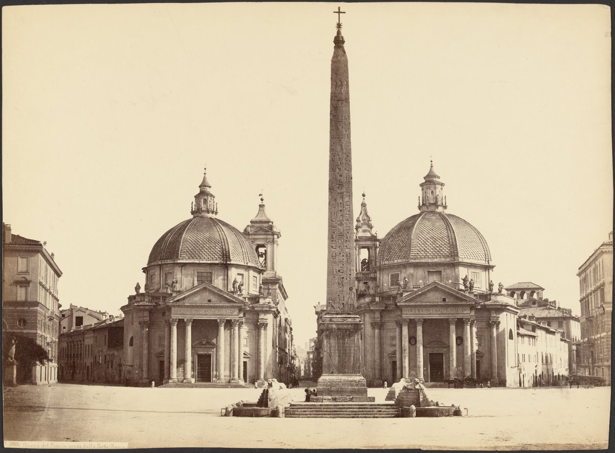 Piazza del Popolo presa dalla Porta (Roma) da Unknown artist