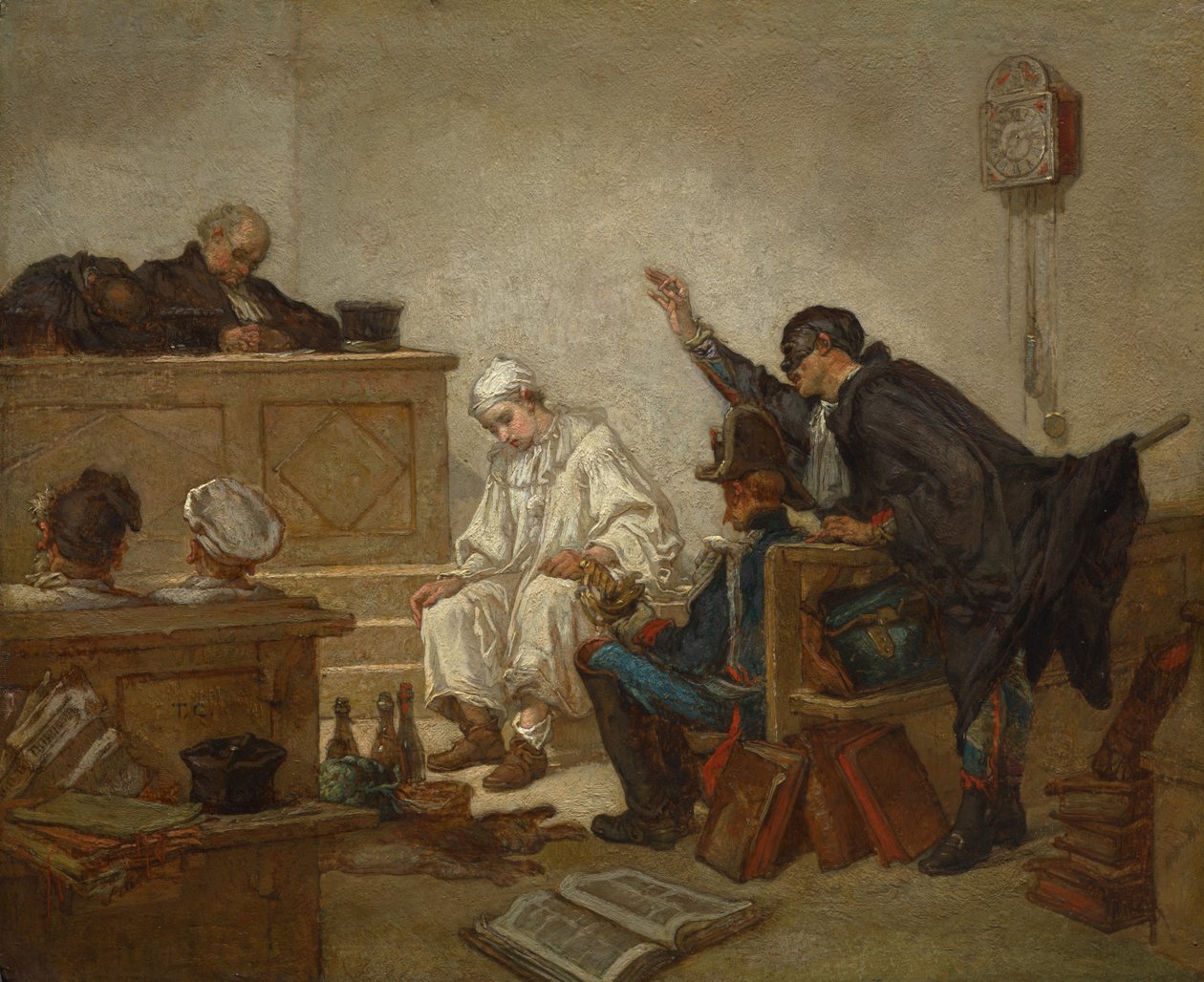 Pierrot in Tribunale Penale da Unknown artist