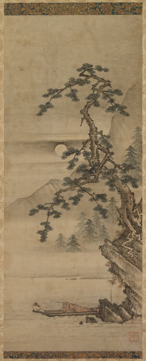 Suonare il flauto al chiaro di luna da Unknown artist