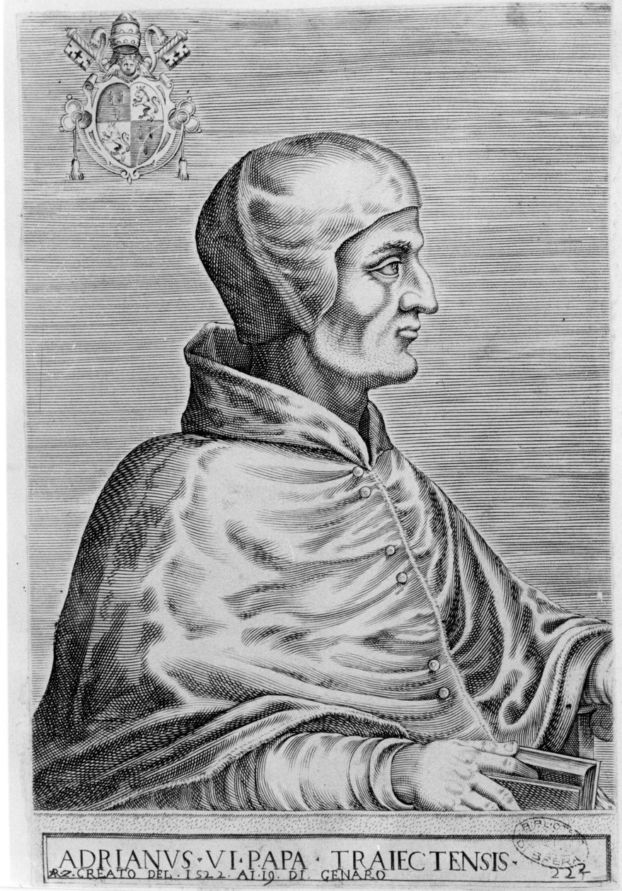 Papa Adriano VI (1459 - 1523) da Unknown artist