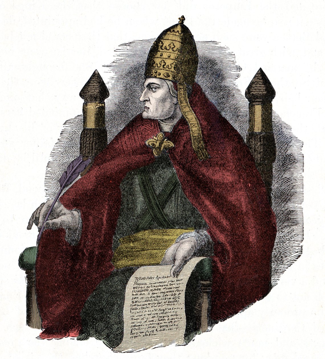 Papa Gregorio Magno (Gregorio Magno o Gregorio I) (590-604) da Unknown artist
