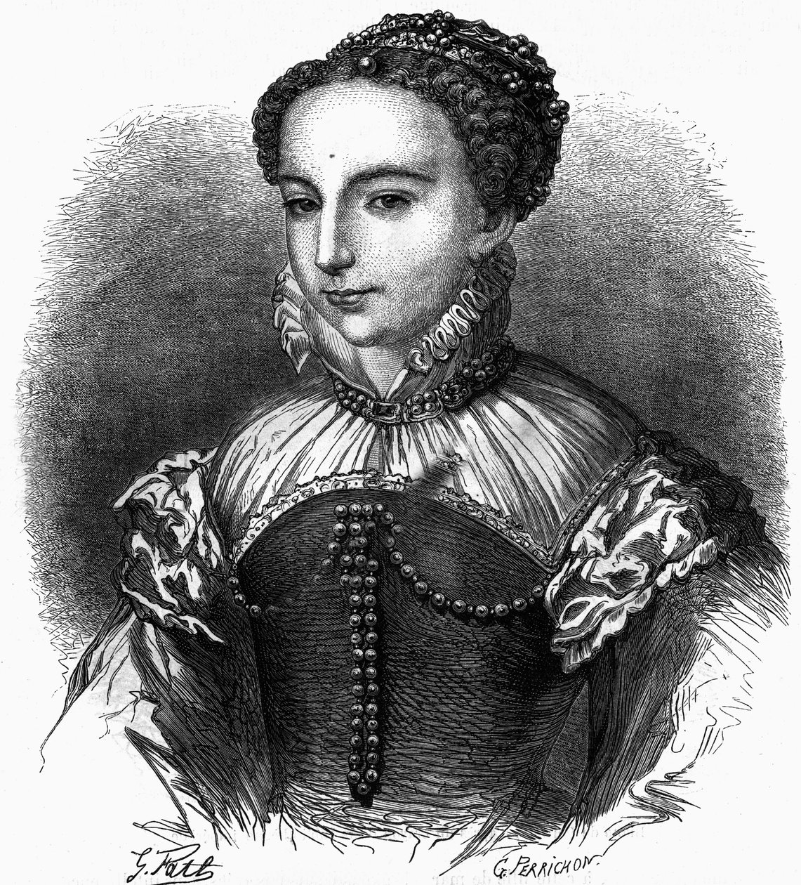 Ritratto Caterina dei Medici, regina di Francia da Unknown artist