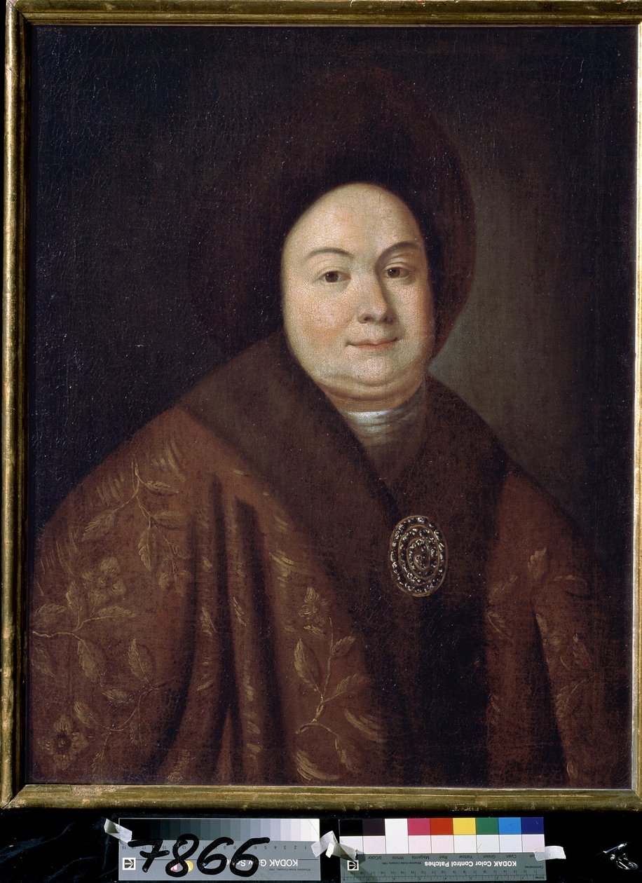 Ritratto della zarina Eudoxia Feodorovna Lopukhina, moglie di Pietro I di Russia da Unknown artist