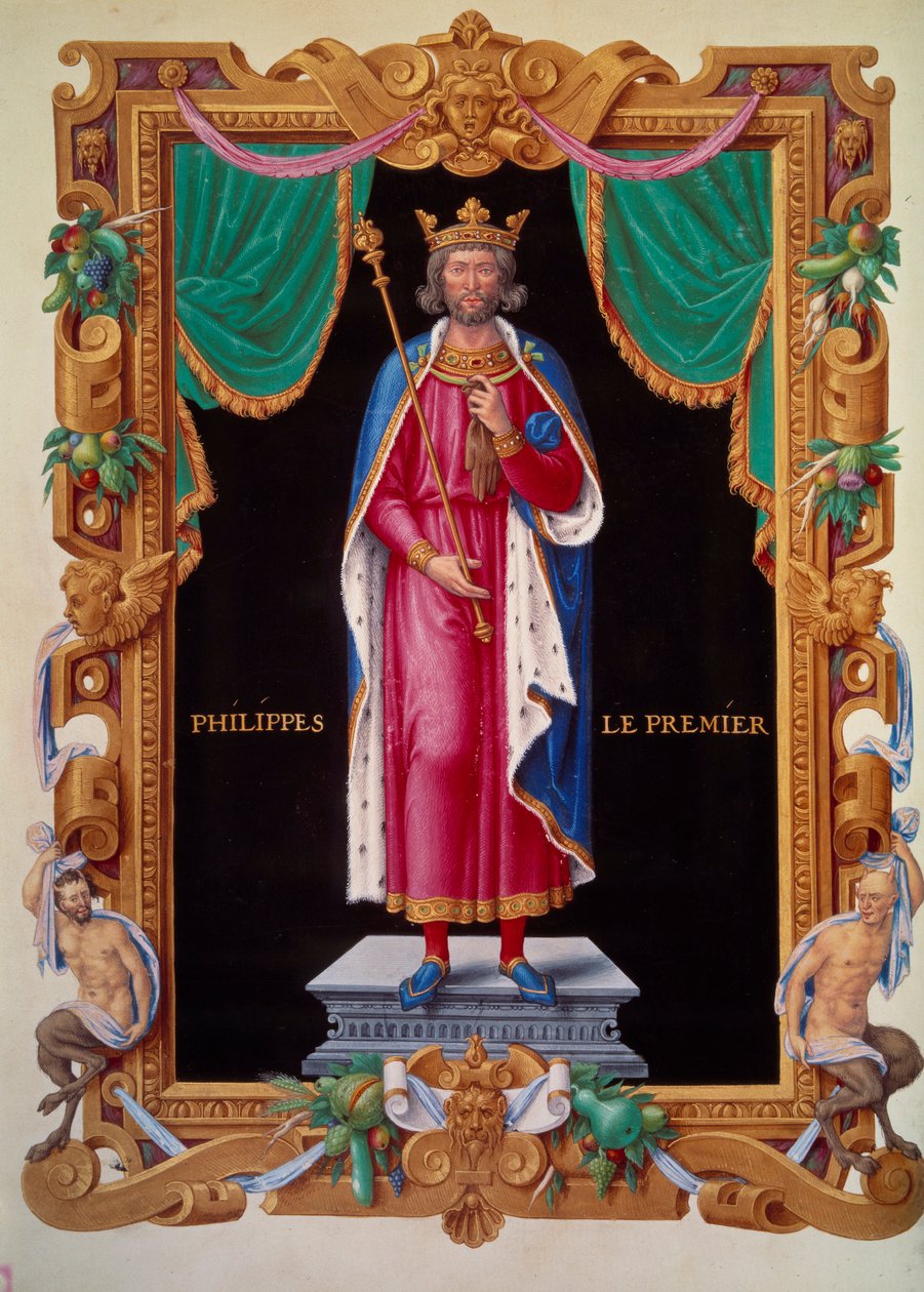 Ritratto a figura intera del re di Francia Filippo I da Unknown artist