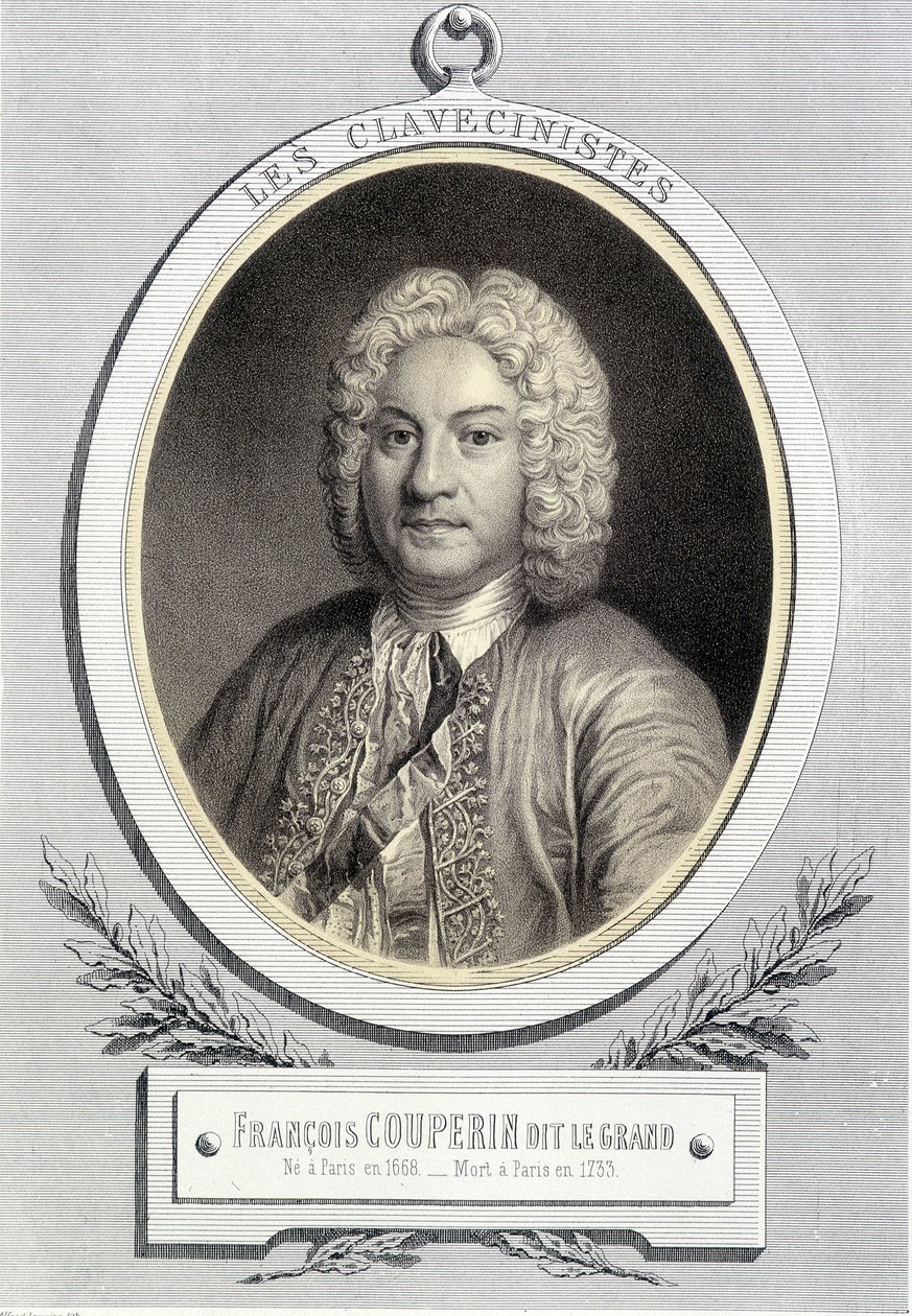 Ritratto in medaglione di François Couperin detto Le Grand, n.d. XIX secolo da Unknown artist
