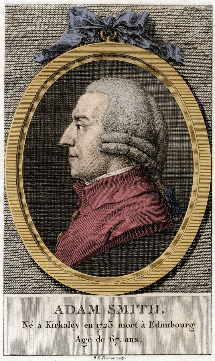 Ritratto di Adam Smith (1723-1790), filosofo ed economista scozzese da Unknown artist