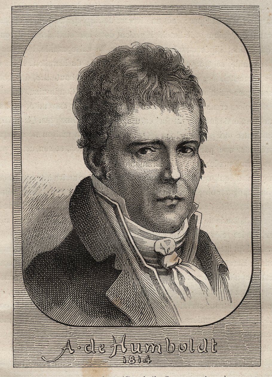 Ritratto di Alexander von Humboldt (1769-1859) - illustrazione da 