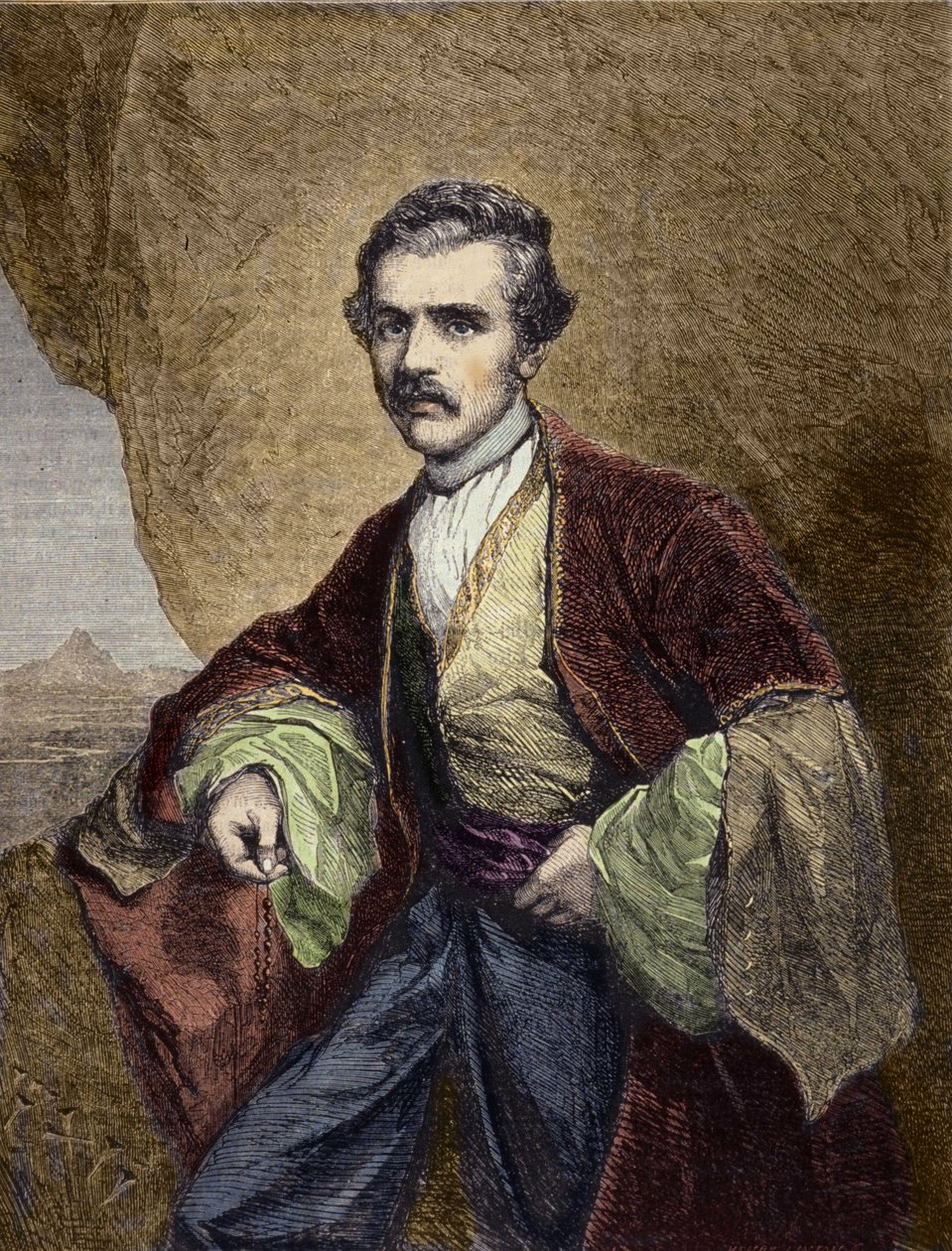 Ritratto di Austen Henry Layard, viaggiatore e archeologo inglese da Unknown artist