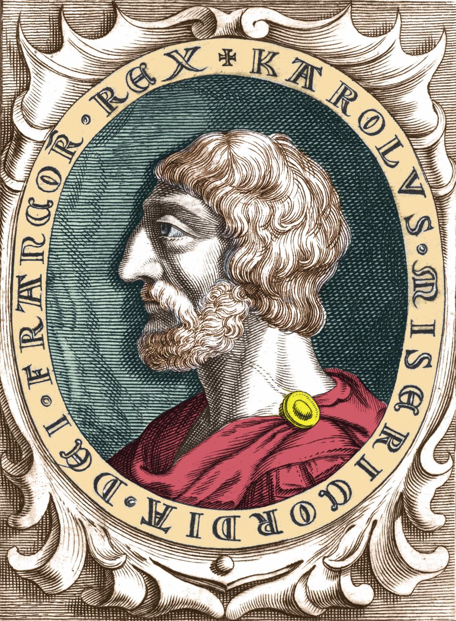 Ritratto di Carlo Magno o Carlo I il Grande (742 - 814) Re dei Franchi da Unknown artist