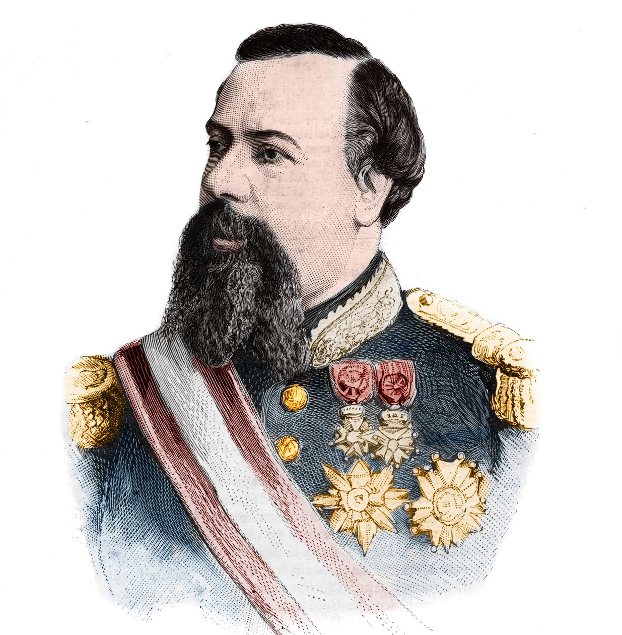 Ritratto di Carlo III Grimaldi, principe di Monaco. in "Il Mondo Illustre" del 21 settembre 1889. da Unknown artist