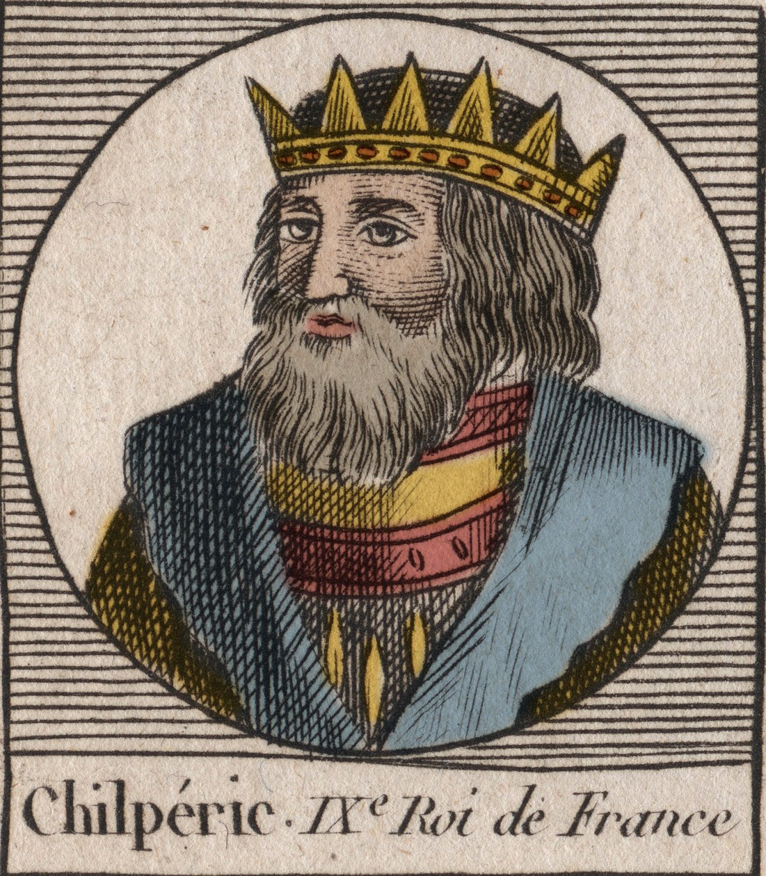 Ritratto di Chilperico I da Unknown artist