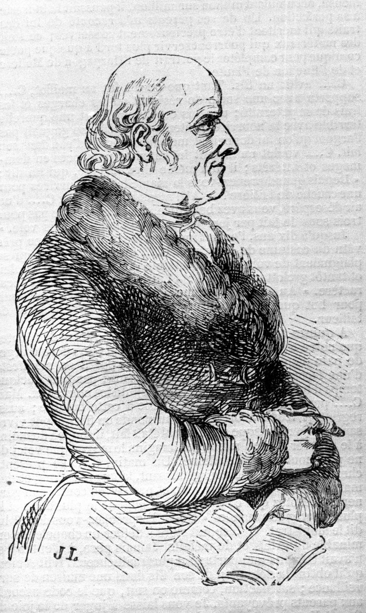 Ritratto di Christian Hahnemann (1755 - 1843), medico fondatore dell