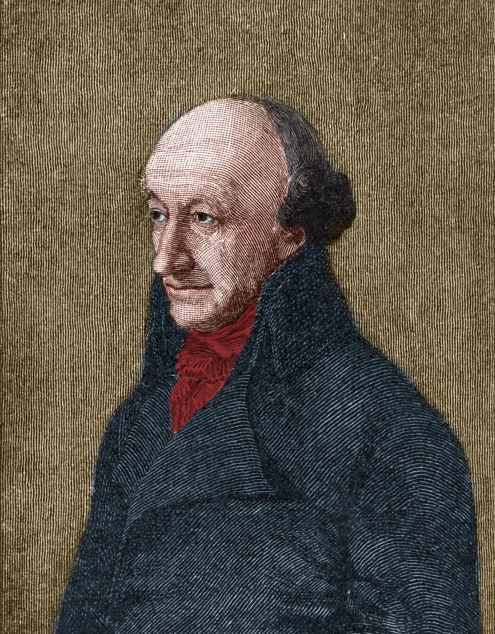 Ritratto di Christoph Martin Wieland, poeta, traduttore e editore tedesco da Unknown artist