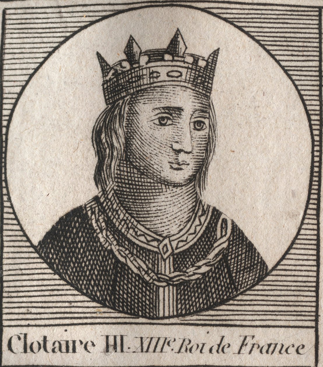 Ritratto di Clotario III da Unknown artist