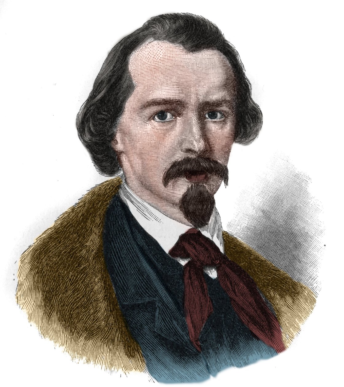 Ritratto di Emanuel von Geibel (1815-1884) poeta e drammaturgo tedesco da Unknown artist
