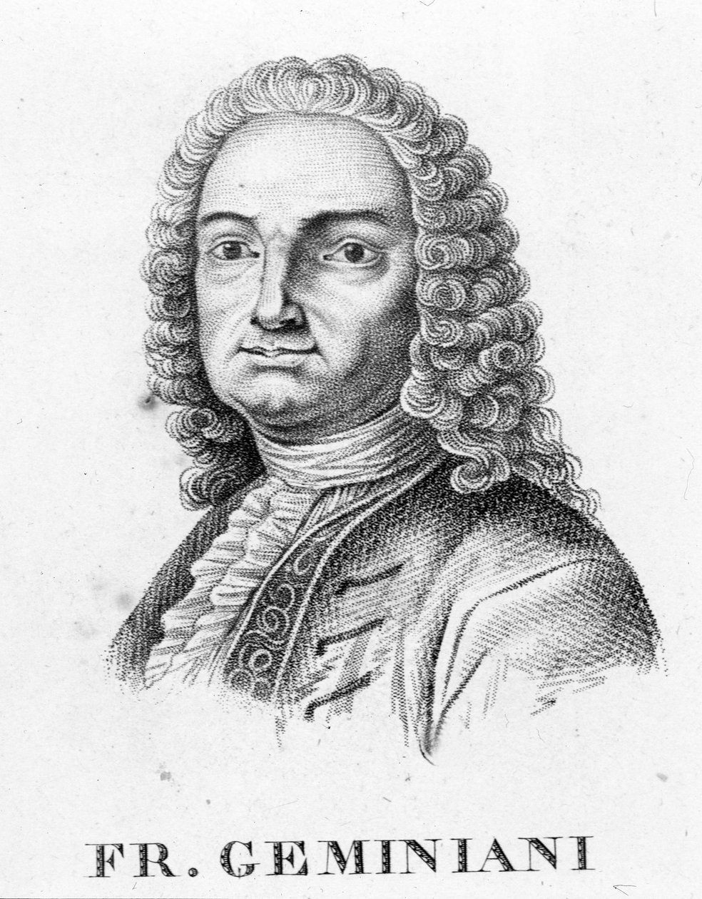 Ritratto di Francesco Saverio Geminiani. Musicista italiano (Lucca) da Unknown artist