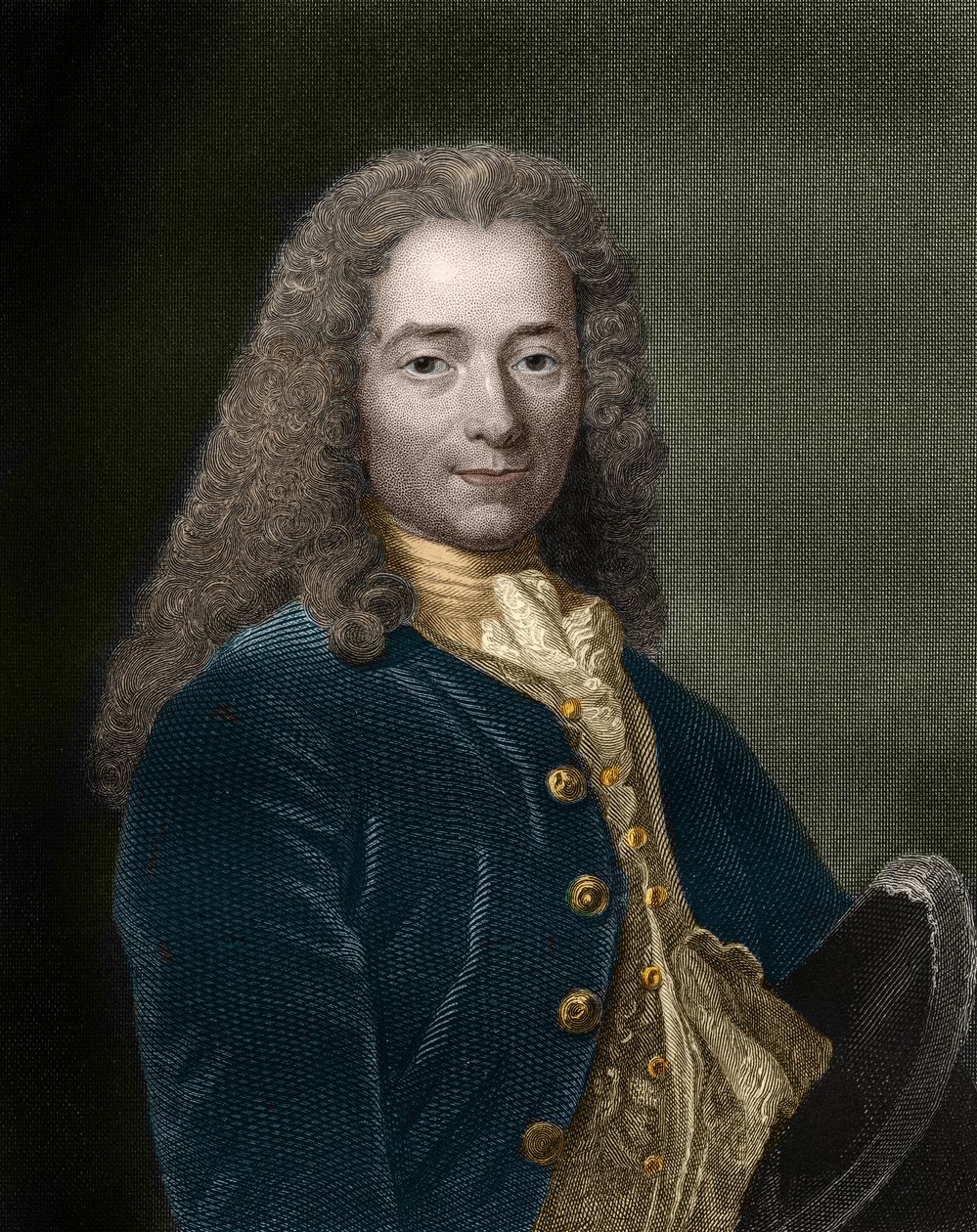 Ritratto di François-Marie Arouet, detto Voltaire (1694-1778), scrittore e filosofo francese da Unknown artist
