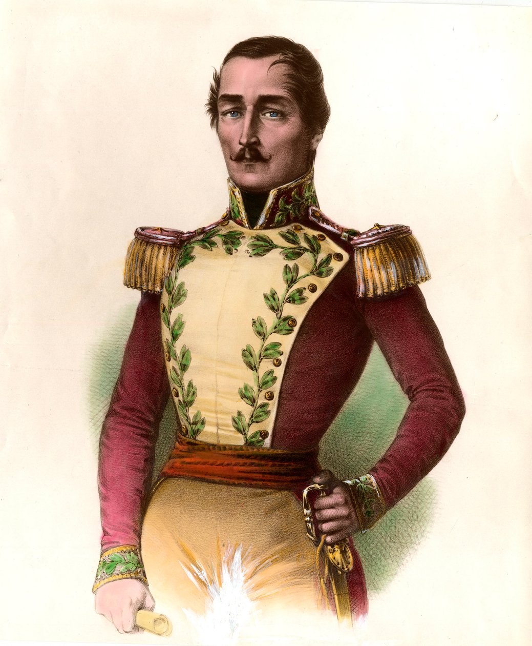 Ritratto del Generale Santander (Francisco de Paula), eroe dell