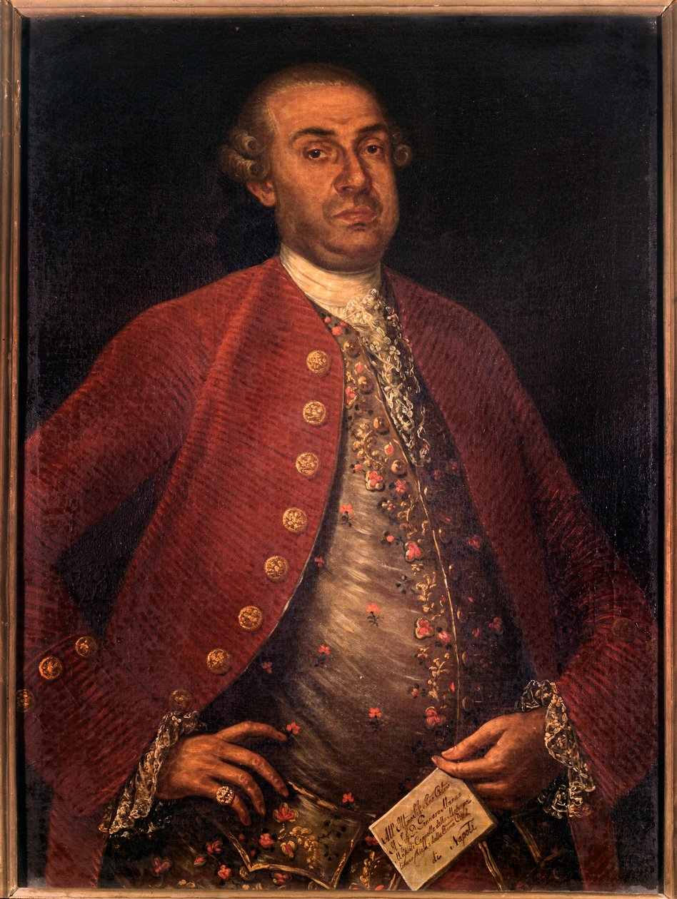 Ritratto di Gennaro Manna, compositore italiano da Unknown artist