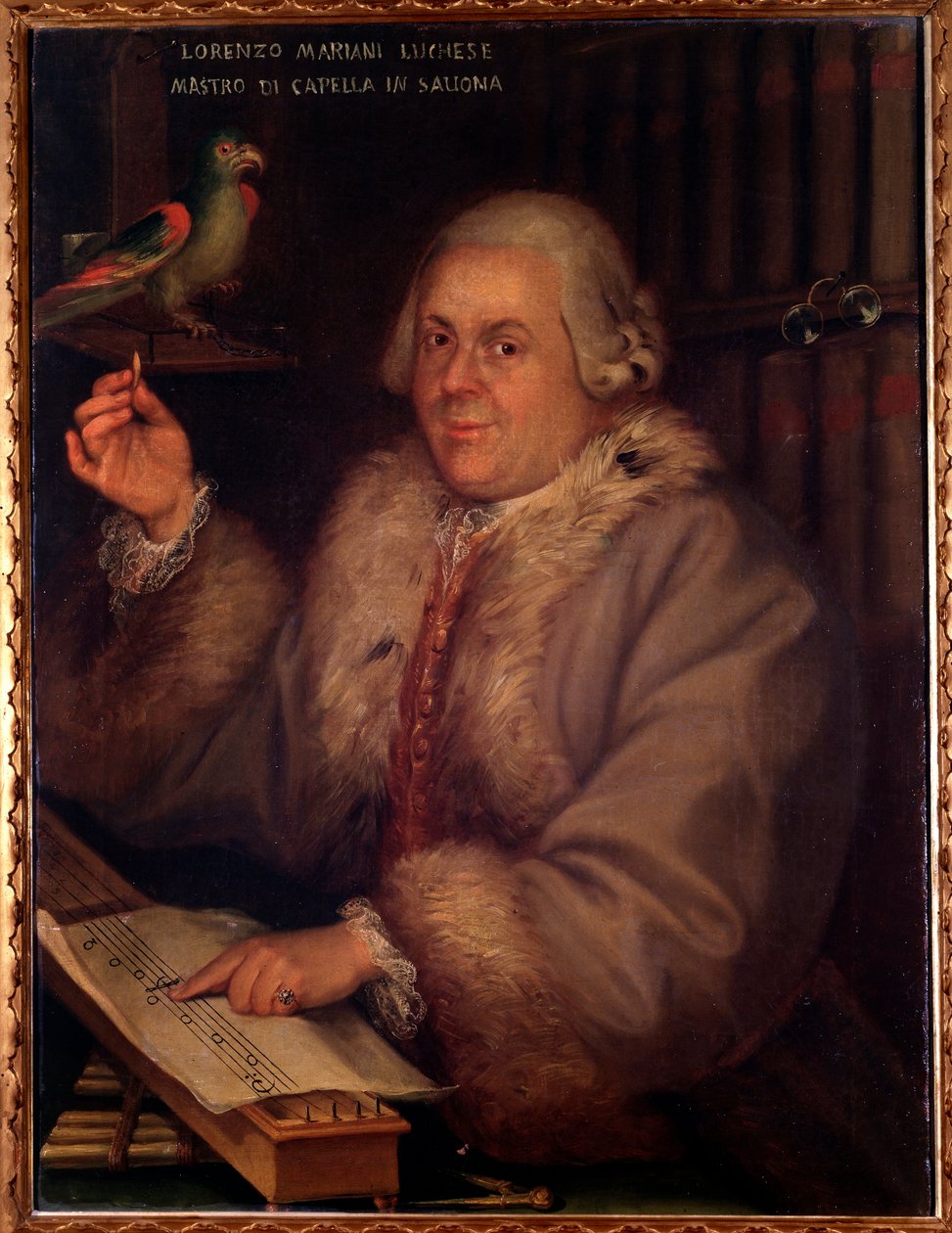 Ritratto di Giovanni Lorenzo Mariani, compositore italiano da Unknown artist