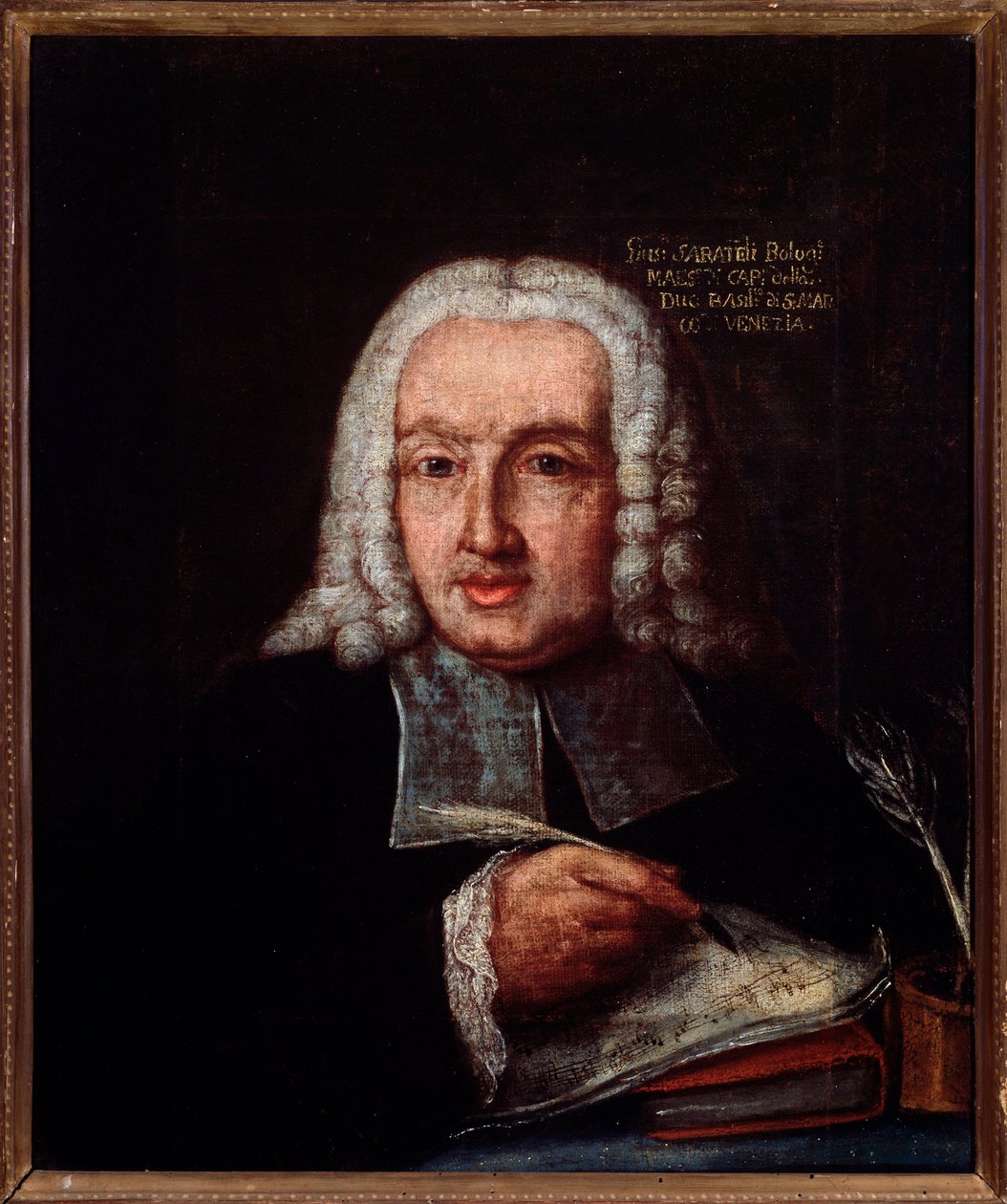 Ritratto di Giuseppe Giacomo Saratelli (1714-1762) compositore e organista italiano da Unknown artist