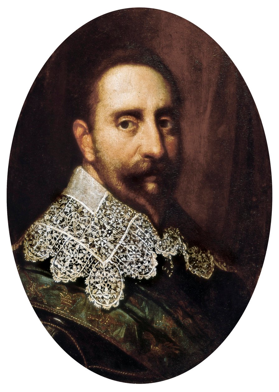 Ritratto di Gustavo Adolfo II (Gustavo Adolfo) (1594-1632), re di Svezia dal 1611 al 1632. Dipinto. Padova, Museo Civico di Padova. da Unknown artist