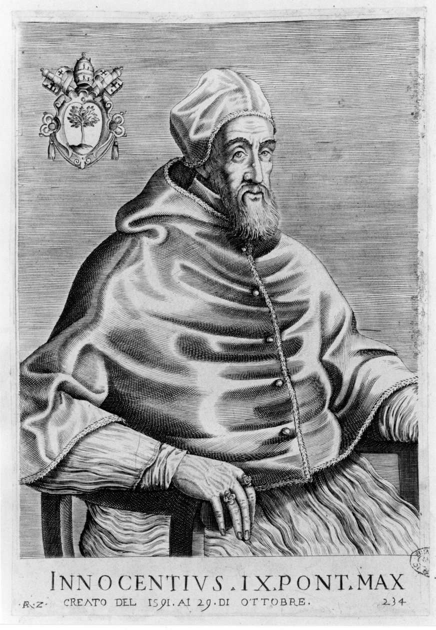 Ritratto di Innocenzo IX (1519 - 1591) da Unknown artist