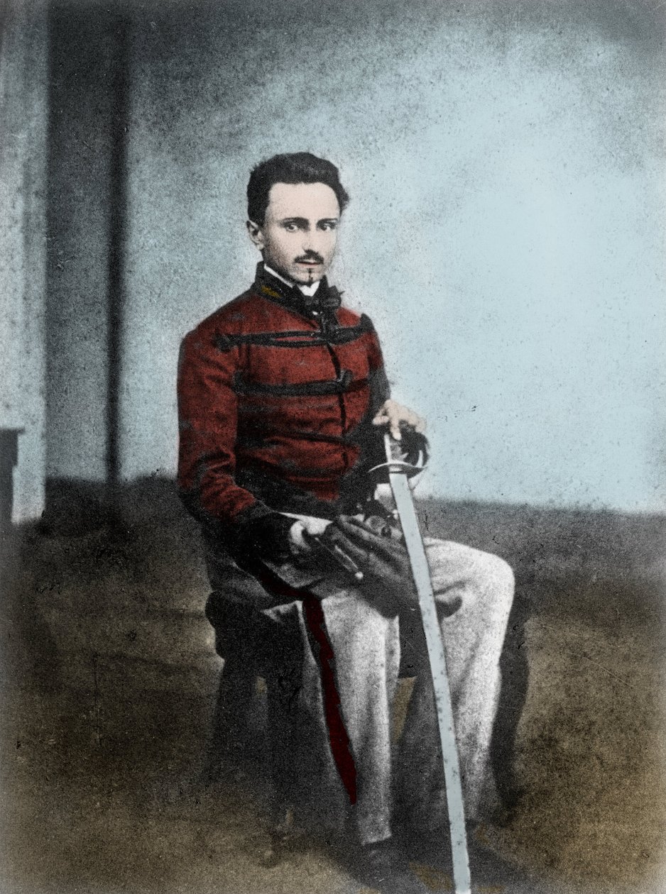 Ritratto di Ippolito Nievo (1831-61) scrittore e patriota italiano. da Unknown artist