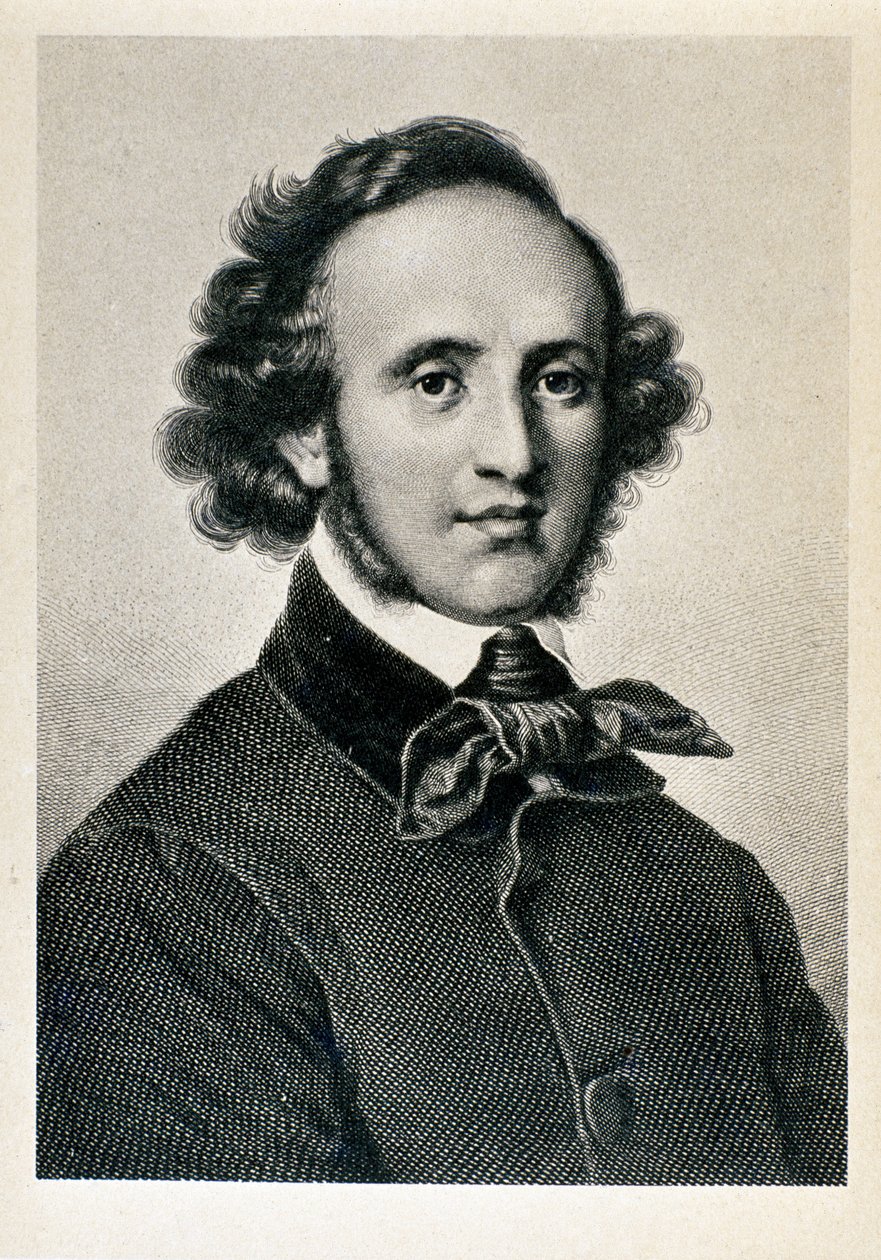 Ritratto di Jakob Ludwig Felix Mendelssohn Bartholdy (1809-1847), direttore d