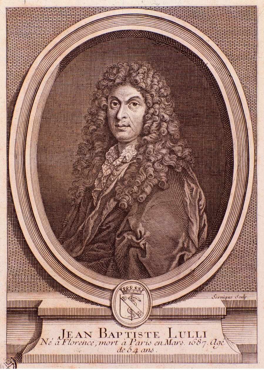 Ritratto di Jean Baptiste Lully (incisione) da Unknown artist
