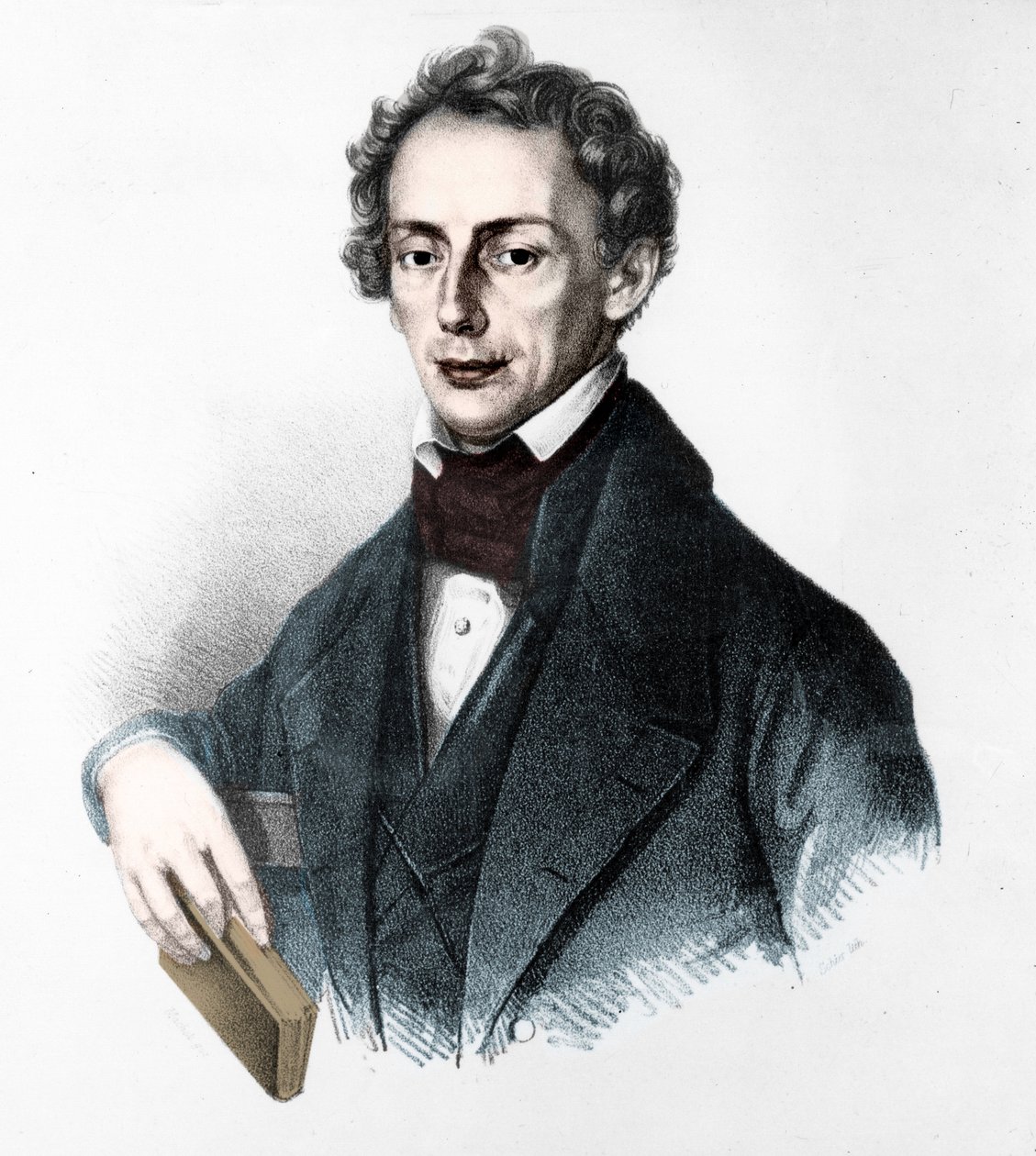 Ritratto di Johann Christian Doppler (1803-1853). Fisico austriaco. Incisione del XIX secolo da Unknown artist