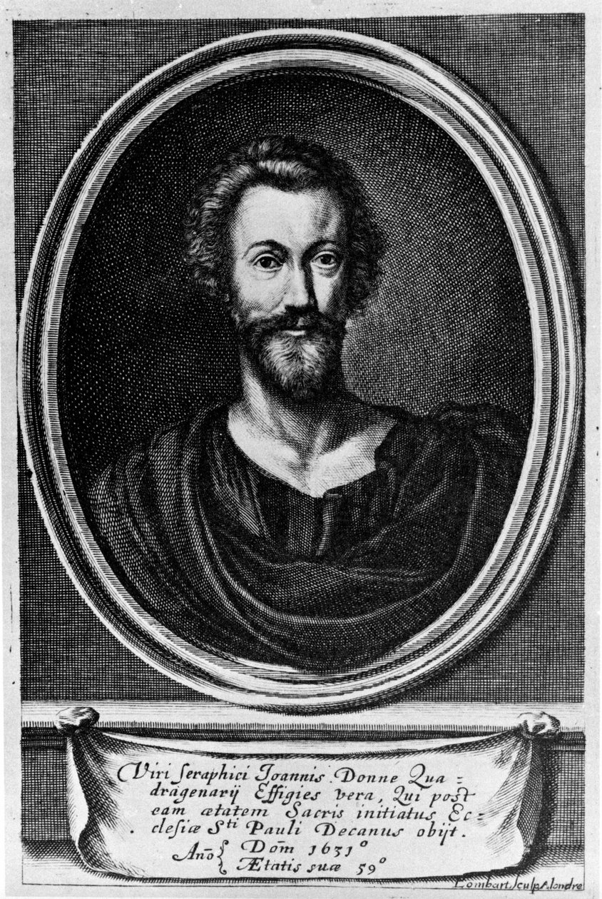 Ritratto di John Donne (1572-1631) poeta inglese. da Unknown artist