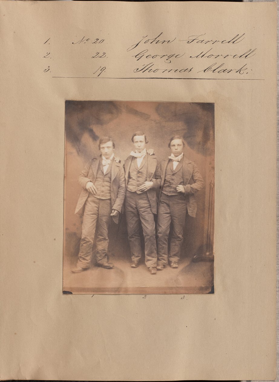 [Ritratto di John Farrell, George Morrell e Thomas Clark]. da Unknown artist