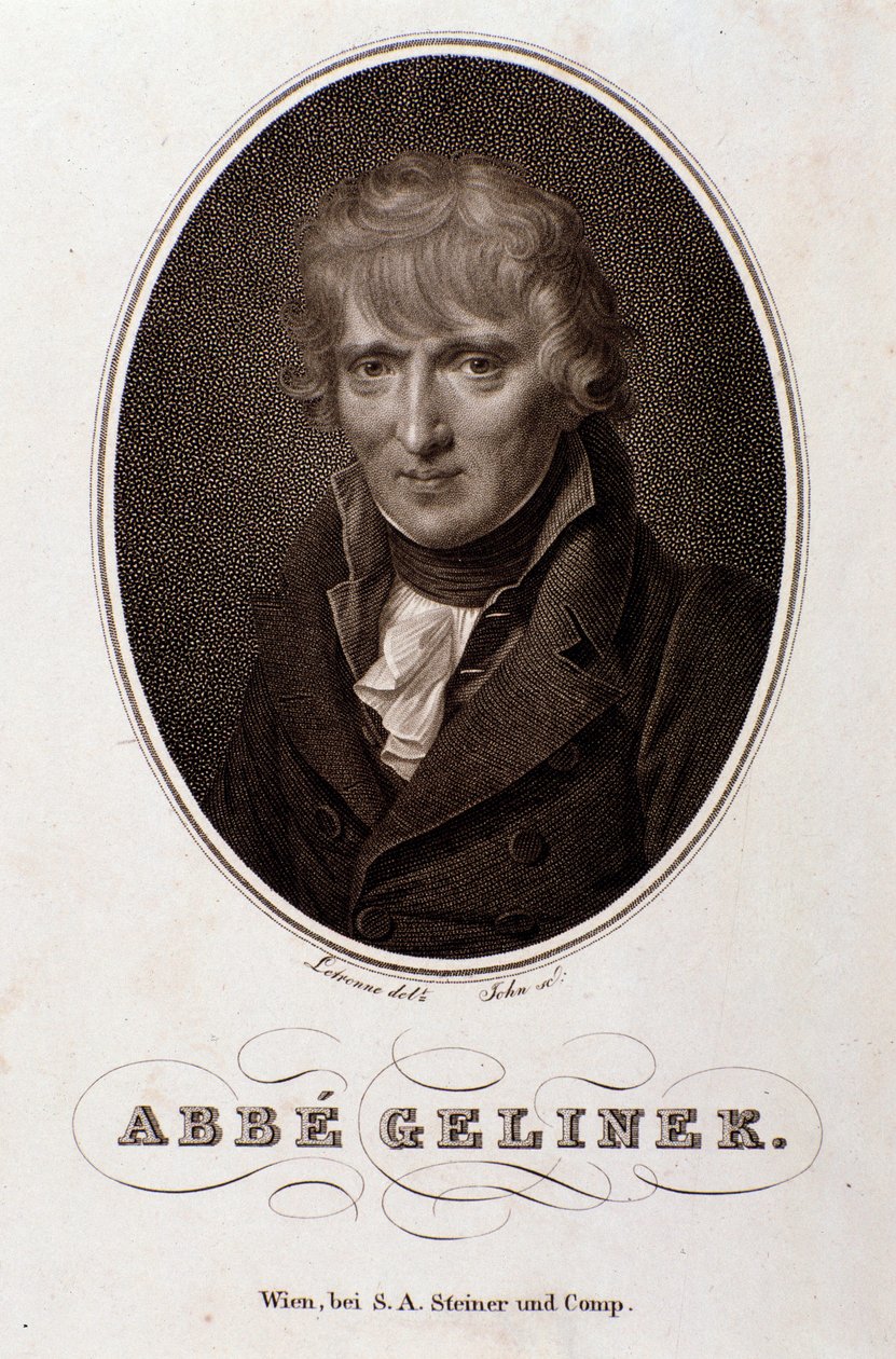 Ritratto di Josef Gelinek (Joseph) (1758-1825) pianista, compositore e teologo austriaco da Unknown artist