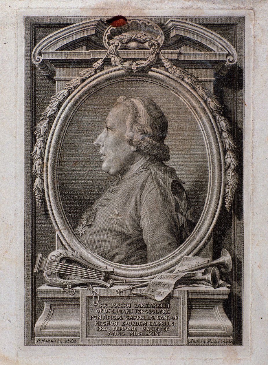 Ritratto di Joseph Santarelli (incisione) da Unknown artist